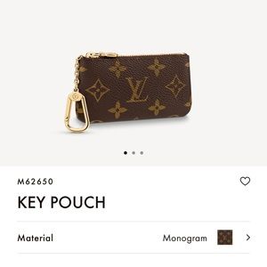 New LV authentic key chain pouch with box
